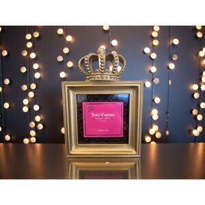 New Royal Gold Juicy Couture Crown Hollywood Regency Picture Frame 4x4
